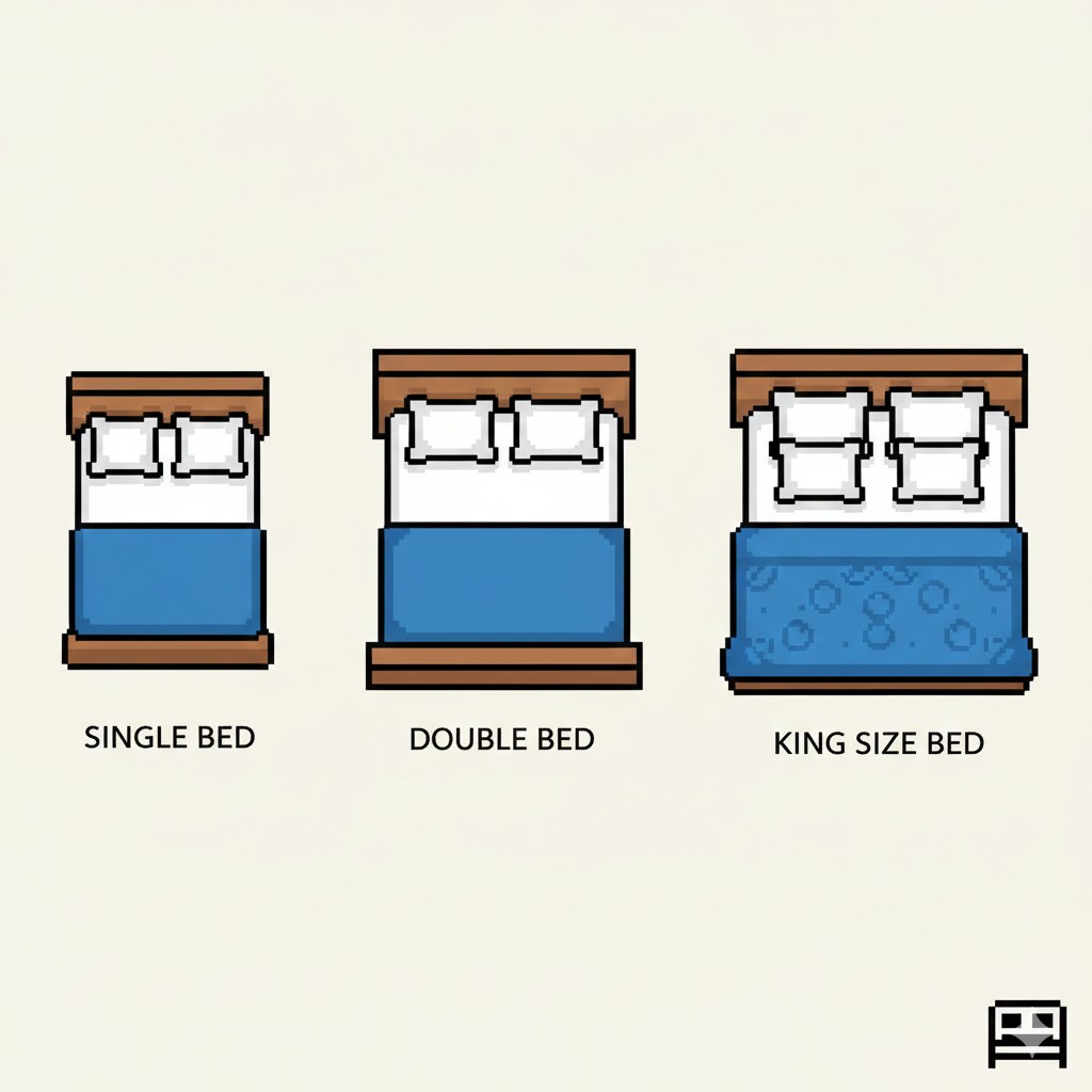 Illustration représentant différents types de lits